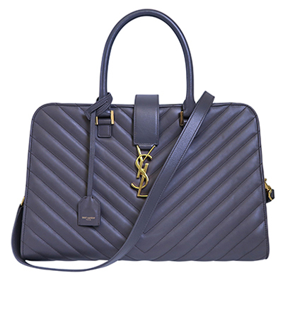 Monogram Cabas Bag, £700, Handbags, Grey, Leather, Front view
